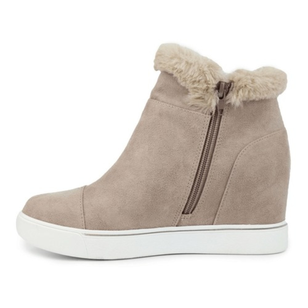 Sugar Kiwi Women's Hidden Wedge‎ Sneakers Tan 8 - Picture 9 of 10